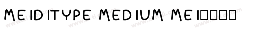 MEIDITYPE MEDIUM MEI字体转换